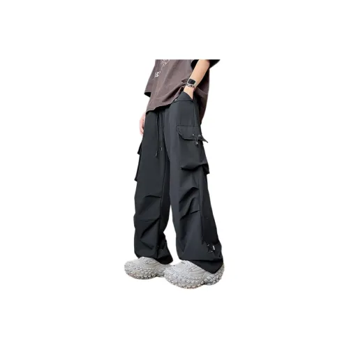 TUOFEI Черные Унисекс Карго Брюки