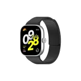 Черный - Интегрированный, зернистая кожа личи, силикон, магнитный ремешок