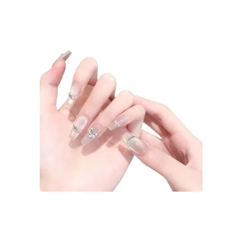 XNTX Премиум Французский стиль False Nail Средний LADDER Cool Color Series Jump Color Coquette