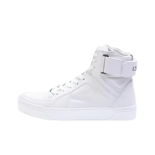 GUCCI Высокие Кроссовки для скейтбординга Мужские Белые