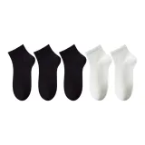 [Short Ankle Socks 9CM] 3 упаковки черных + 2 упаковки белых