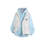 Белый [Многослойный стиль - Светло-синий свитшот]