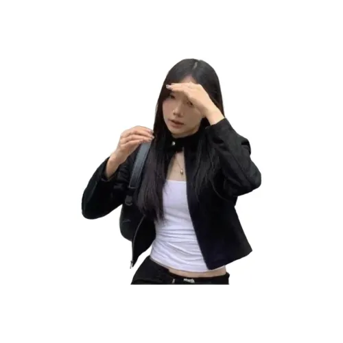 BELOVED STARRY Черный и Белый Женские Куртки