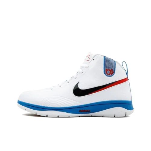 Nike KD 1 OKC Дом Шок Абсорберы Противоскользящие Высокие Топы Винтажные Баскетбольные Кроссовки Мужские Белые