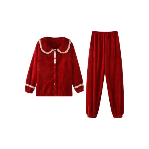 FENTENGCARE Пижамные комплекты для женщин бордовый цвет