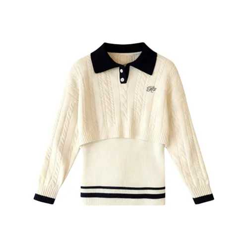 IUNOP Майка + Длинный рукав Женская трикотажная одежда