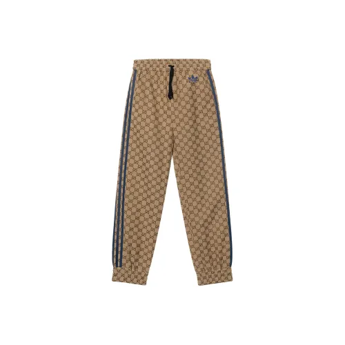 GUCCI X ADIDAS FW23 Повседневные брюки Женские Коричневый