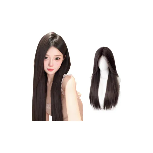 YOSEE [Beiping'S Осенний] CENTER Разделенный Черный Длинный Прямой Женский Перука Высокая Температура Пряжа
