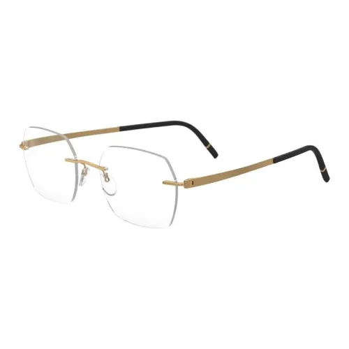 SILHOUETTE Титан Нерегулярная форма Очки с диоптриями Унисекс Золото