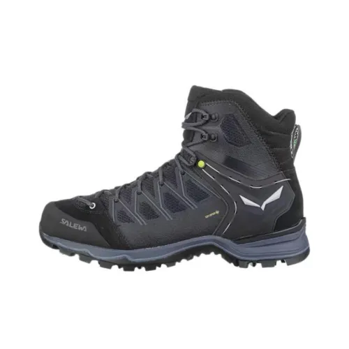 SALEWA Амортизация Противоскользящий Устойчивый к истиранию Водонепроницаемый MID Топ Походная обувь Мужской Черный