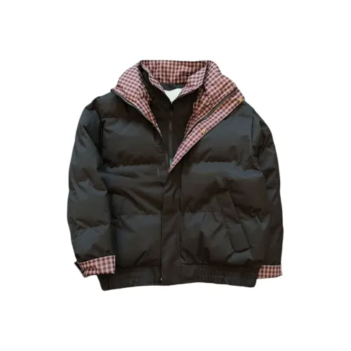 YOULIN Черный Красный Клетка Унисекс Пуховики
