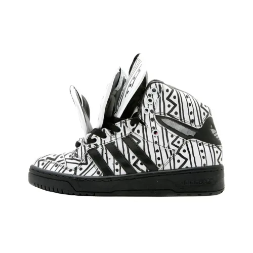 Jeremy Scott x adidas originals Metro High Топ Скейтборд Кроссовки Унисекс Белый