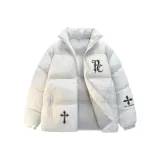 Белый, серый, фотиния, хлопковый пуховик