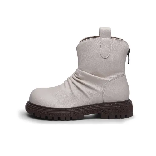 ROBINHOOD Противоскользящий Устойчивый к износу Легкий Амортизация Водонепроницаемый MID Топ Кожаные ботинки Детский