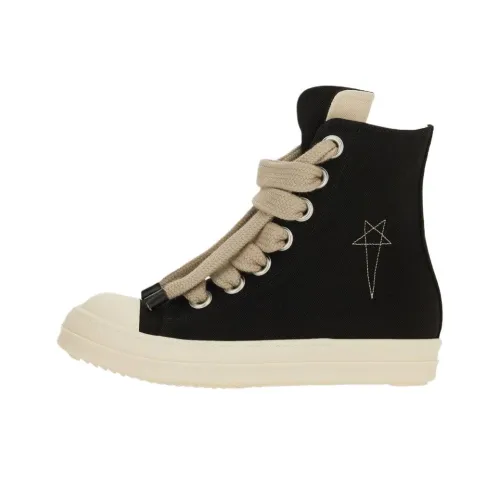 Rick Owens DRKSHDW Jumbolace High Топ Кеды Мужской Черный