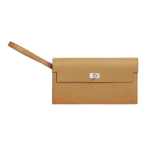 HERMES Kelly Pocket Длинный кошелек Женские 2S Кунжут