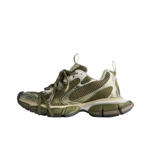 Balenciaga 3XL Низкий Топ Толстая Подошва Кроссовки Мужские Темно-Золотые