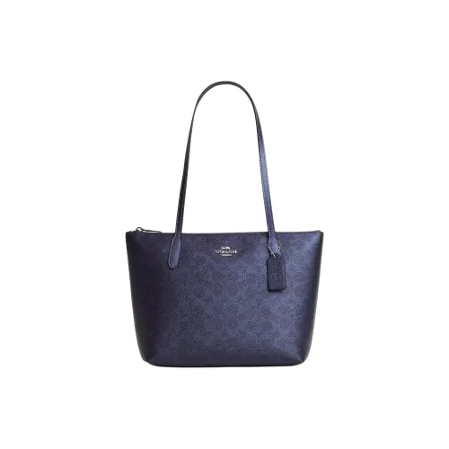 COACH Fiona Кожа Сумка через плечо Средняя Женская Морской синий