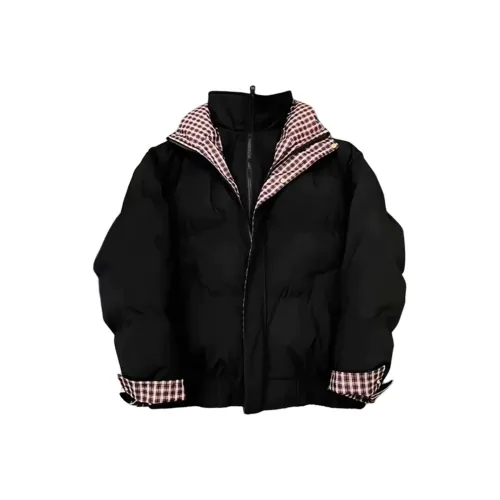 TANGQI Черный Красный Клетка Унисекс Пуховики