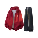 Бордовый + Черный K [С флисовой подкладкой, улучшенный]