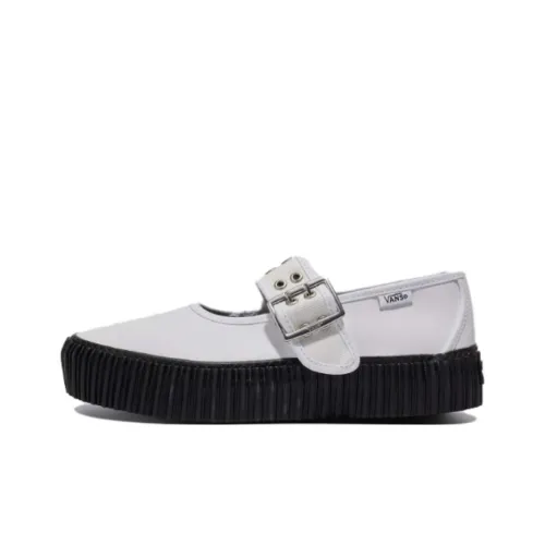 VANS Mary Jane Устойчивые к истиранию Низкие Кроссовки для скейтбординга Унисекс Белые