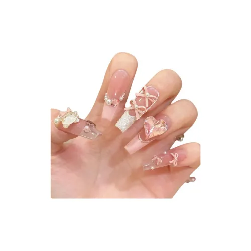 XIAMEIYU Медвежонок Балет Шелк Гипсовый Патч Премиум Отбеливающий Эксклюзивный Возлюбленная Ручной Nail Art 28 мм