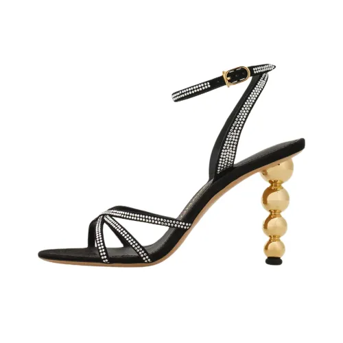 FERRAGAMO Bauble One Ремень Сандалии 9 см Женские Черный