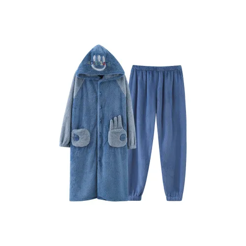 MADALLO Синий Мужской Банные халаты