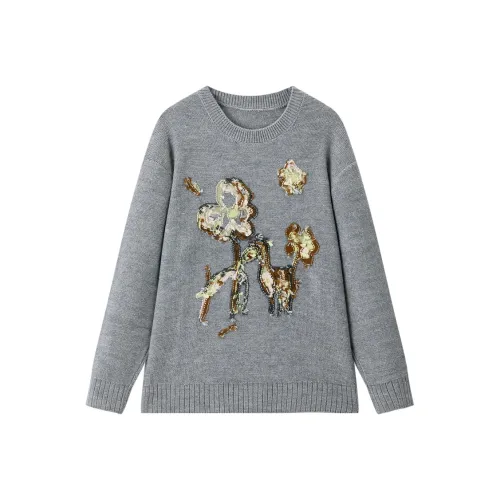 PEACEBIRD Серый Женский Трикотаж