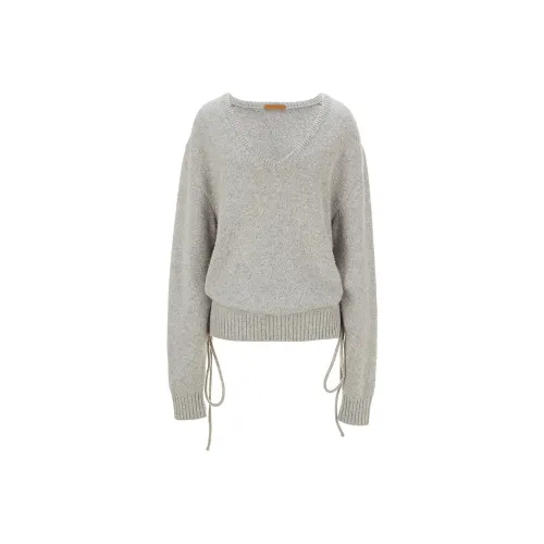 Le 17 Septembre Alpaca Blend V-Neck Pullover Sweater Women's