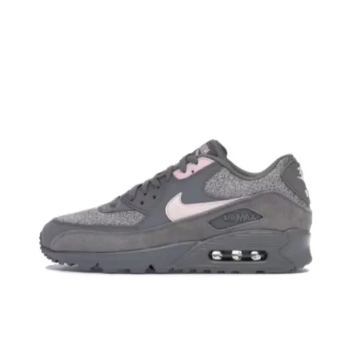 Nike Air Max 90 Амортизация Износостойкий Низкий Топ Беговые кроссовки Унисекс Серый