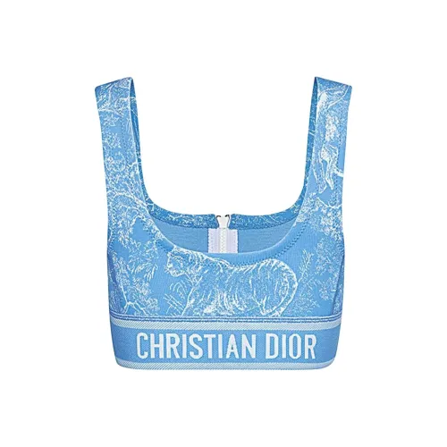 DIOR Васильковый Синий Женское Спортивное Нижнее Белье