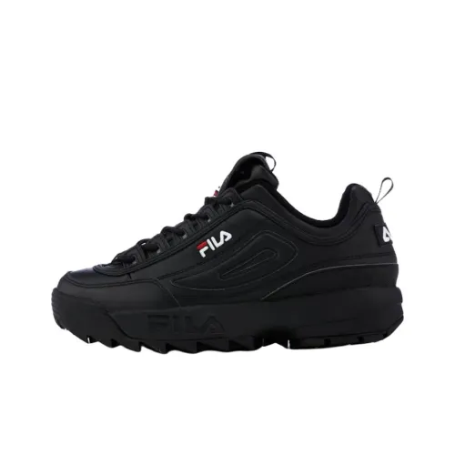 FILA Disruptor 3 Устойчивый к истиранию Низкий Топ Повседневная обувь Мужская Черная