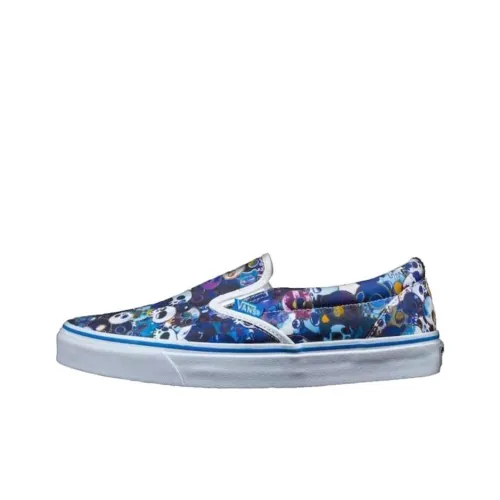 VANS Slip On Устойчивые к истиранию Низкие Кроссовки для скейтбординга Мужские Синие