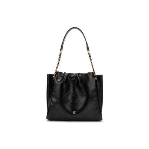 ELLE Коровья кожа Сумка через плечо Стандартная Женская Черная Серая