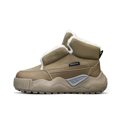 Yalu Preferred Термическое Амортизирующее Покрытие Увеличение Высоты Устойчивость к Износу Противоскользящие Снежные Ботинки Мужские