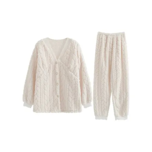 Dippanis Экрю Женские Пижамные Комплекты