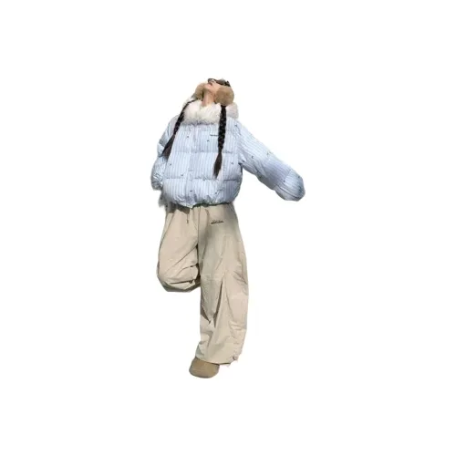 PAZZO Светло-синий Женский пуховик