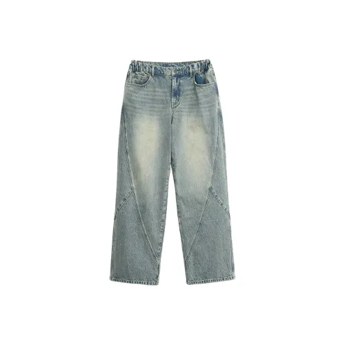 BD.POWER UP+ Выстиранный Синий Унисекс Джинсы