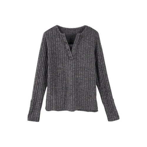 Cypress House Темно-серый Женский Трикотаж