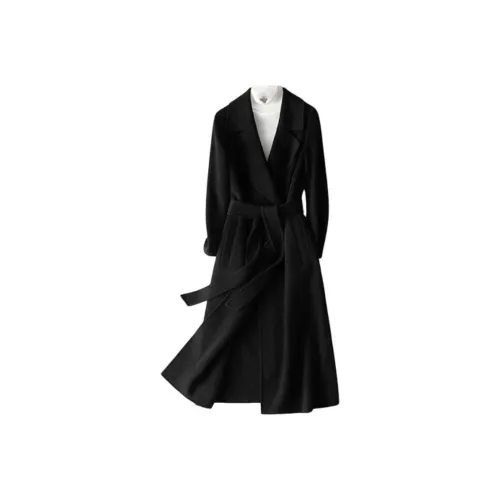 POWXV Черное Женское Пальто