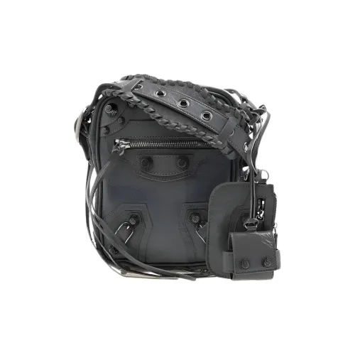 Balenciaga Le Cagole Овечья кожа Плечевая сумка Мужская Темно-серый