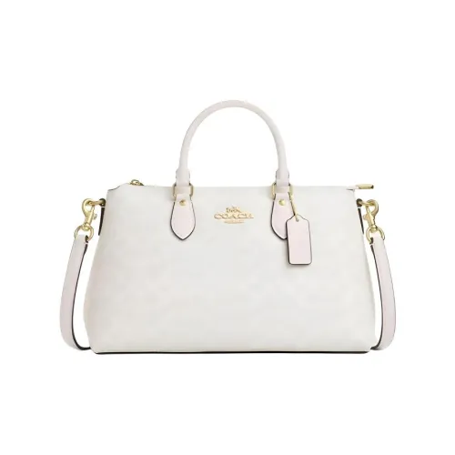 COACH ПВХ Одно Плечо Сумка Большая Женская Мел Белый