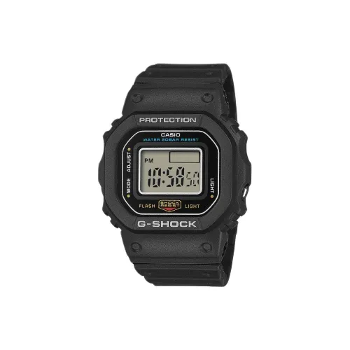 CASIO 5600 Collection Кварцевый механизм Смольный ремешок Часы унисекс Серый циферблат