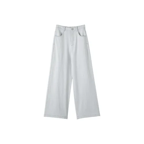 WANBAI Облако Вода Синий Серый Женские Джинсы