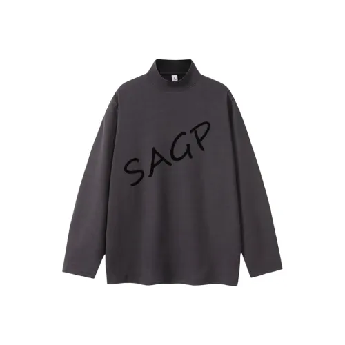 SAGP Unisex T-рубашки серого цвета