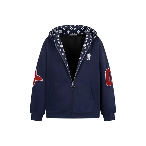 MOONCORE С капюшоном Кардиган Свитшот Унисекс