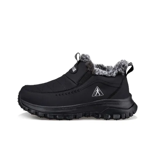 ZULIZ Спортивные теплые ботинки Утолщенные и с флисовой подкладкой Повседневные Мягкая кожа Дружелюбные Короткие Снежные ботинки Унисекс