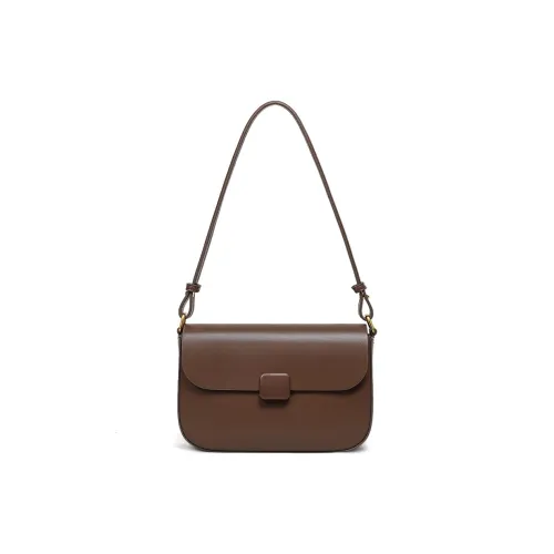 Crtnzo Kroez Сумка через плечо из коровьей кожи стандартная женская коричневая