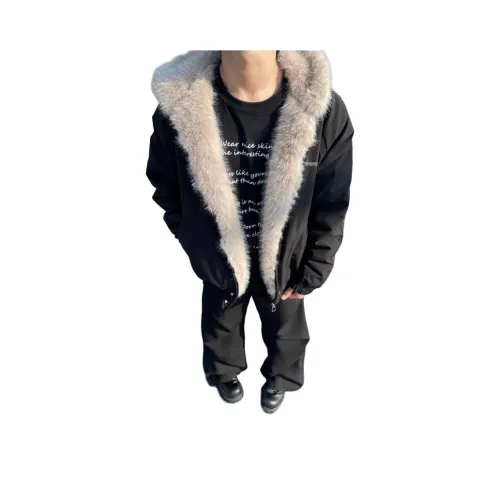 PODGORNOI Черный С подарками Съемный Металл Логотип Мужской Пуховик